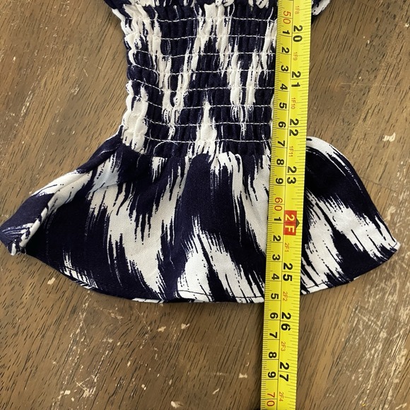 Tuckernuck Pomander Place Kenzo Dress Medium‎ Navy Ikat Tiered Preppy Shift - Picture 10 of 10